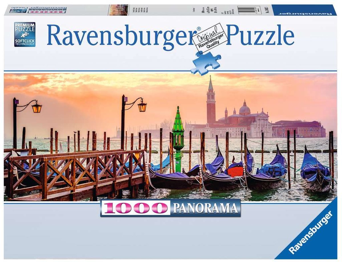 Ravensburger Puzzel Panorama Gondels In Venetië 1000 Stukjes