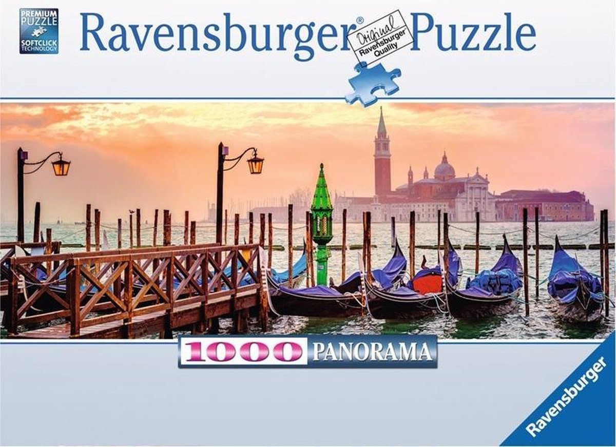 Ravensburger Puzzel Panorama Gondels In Venetië 1000 Stukjes