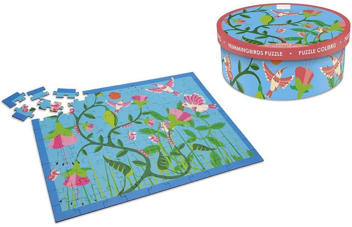 Scratch Kolibrie Puzzel 100 Stukjes 60 Cm