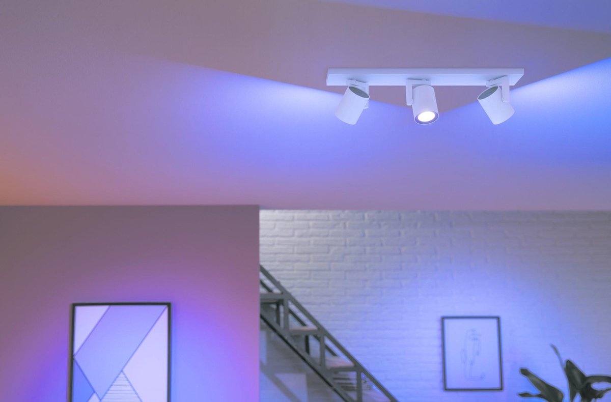 Philips Hue Argenta 3-Spot White & Colour - Wit