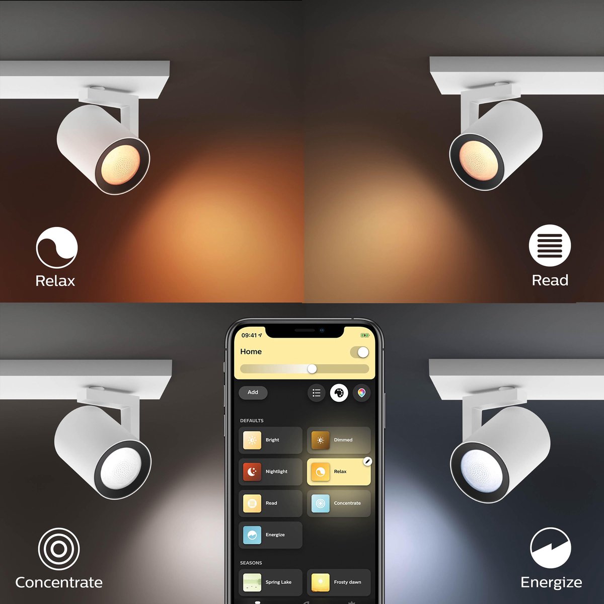 Philips Hue Argenta 3-Spot White & Colour - Wit