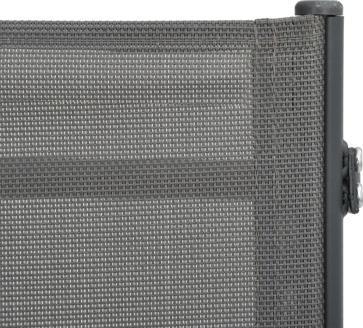 Vidaxl Ligbedden 2 St Textileen En Staal - Grijs