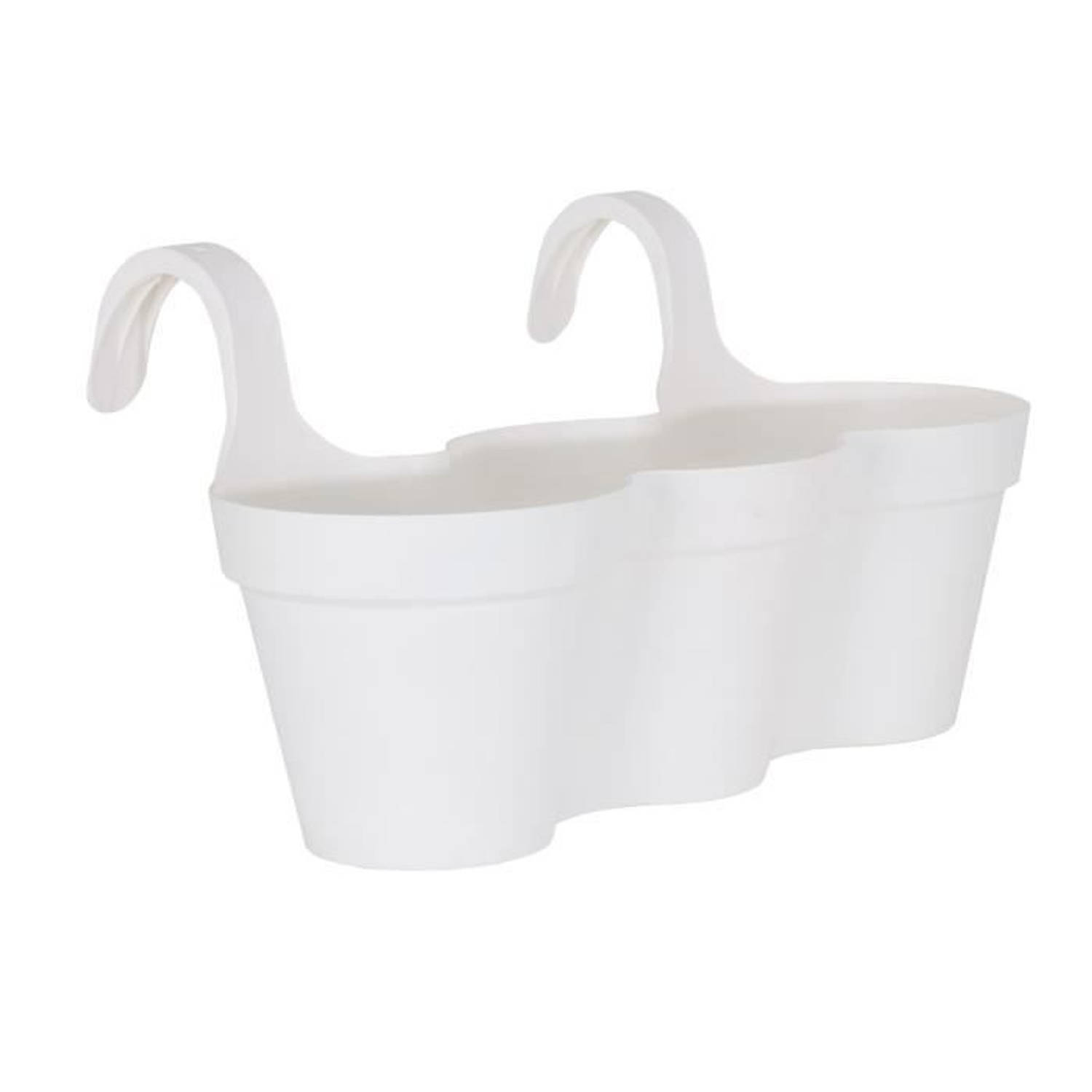 Artevasi Bloempot Voor Balkon Capri Individual - 30,5 X 54 X H 28 Cm - 11 L - - Wit