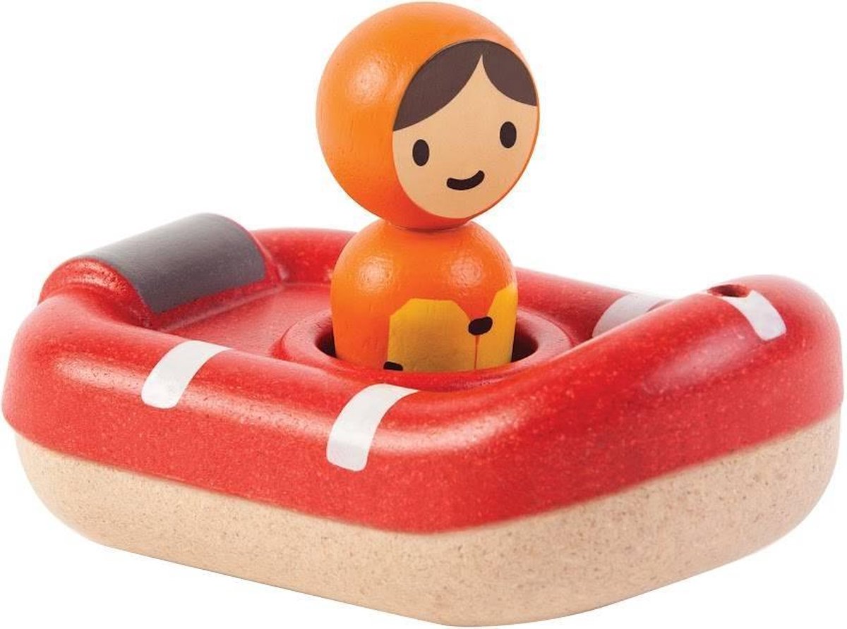 PlanToys Plan Toys Houten Badspeelgoed Coast Guard Boat