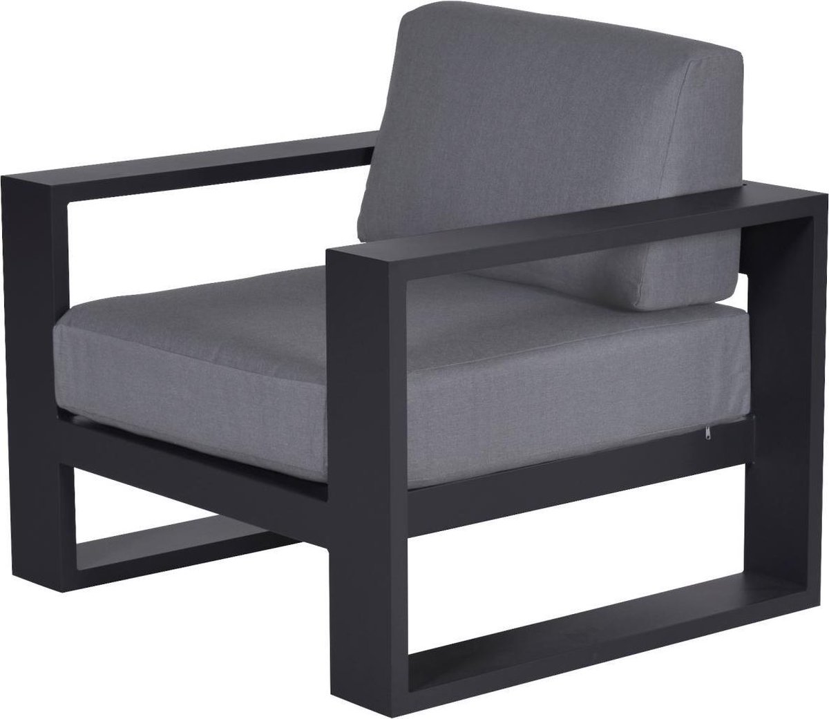 Garden Impressions Loungestoel Cube Carbon Black-mystic Grey - Zwart