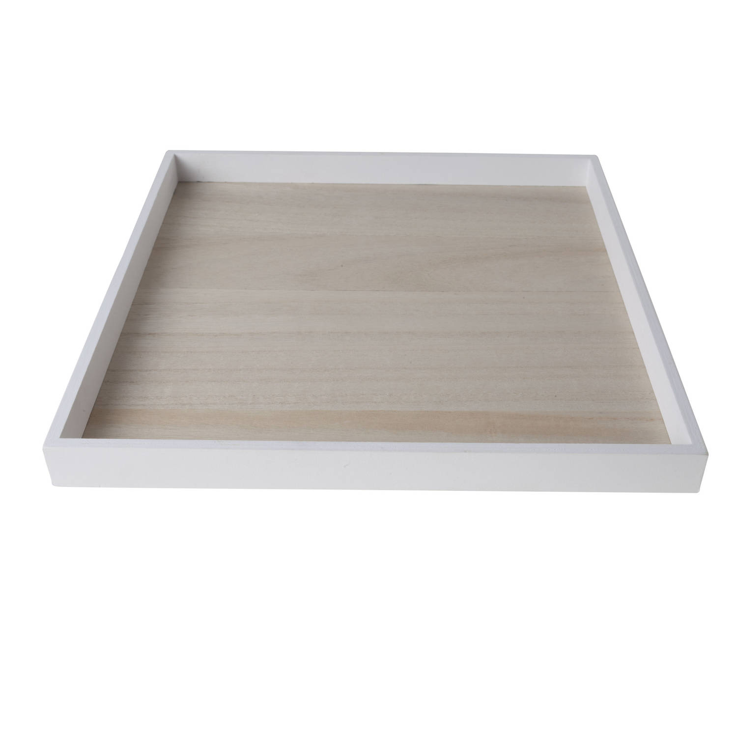 Cosy&Trendy Kaarsenbord/kaarsenplateau Hout Vierkant L30 X B30 X H3 Cm - Dienblad Met Opstaande Rand Van 3 Cm