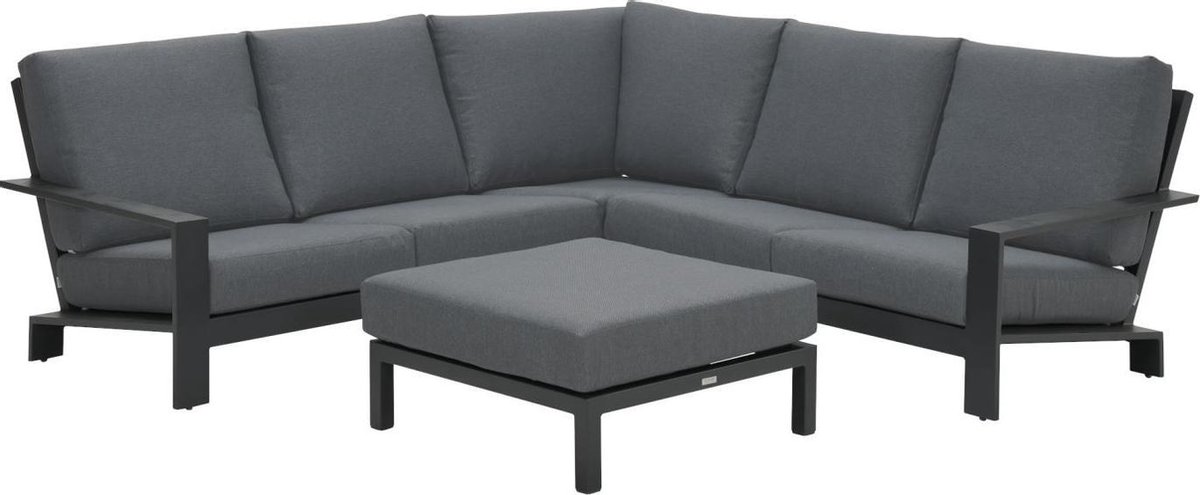 Garden Impressions Loungeset Lincoln Carbon Black-mystic Grey - Zwart