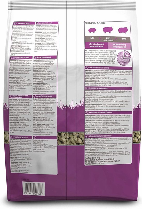 Supreme Science Selective Guinea Pig - Caviavoer - 3 kg