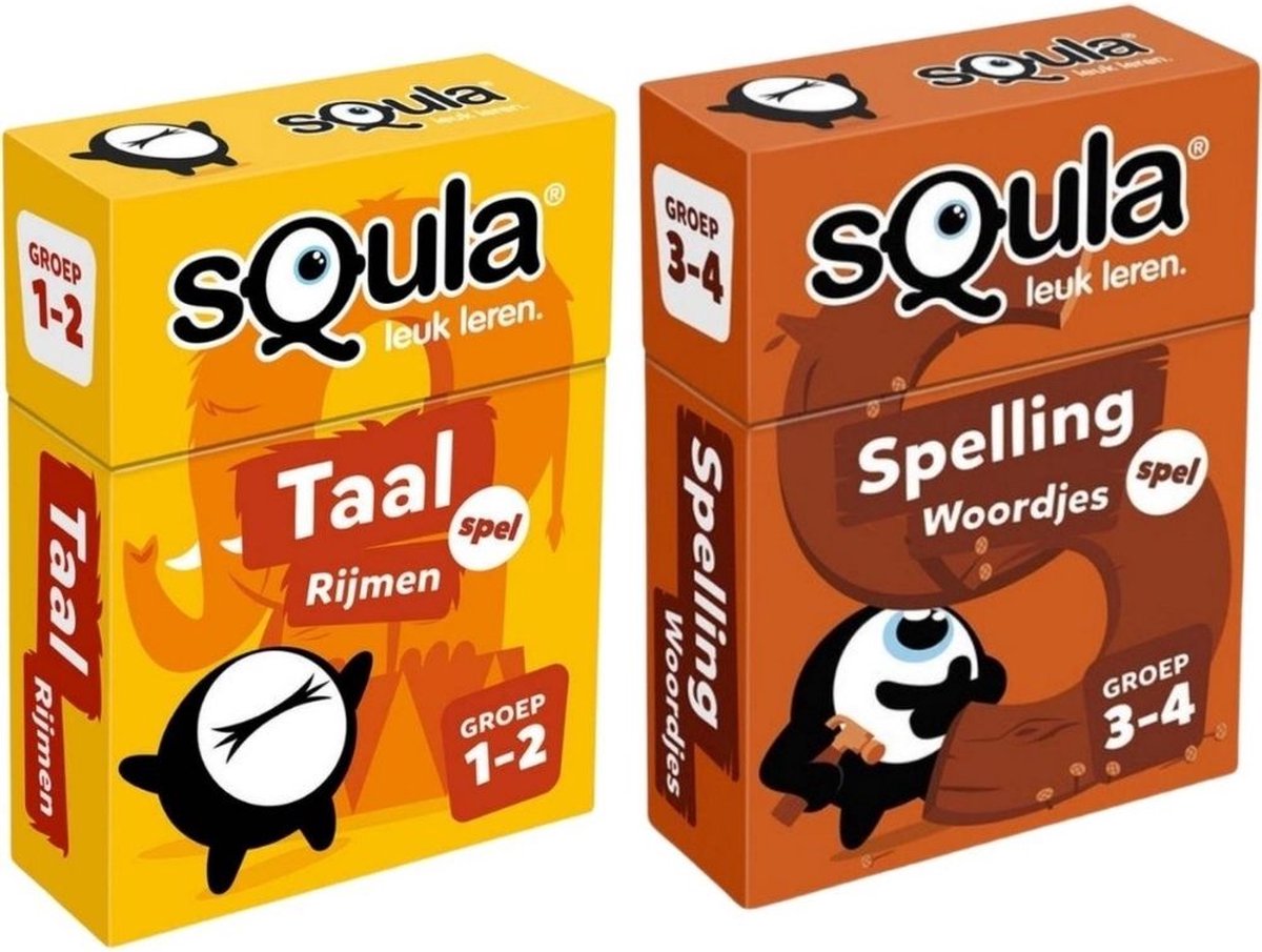 Spellenbundel - Squla - 2 Stuks - Groep 1 T/m 4 - Taal & Spelling
