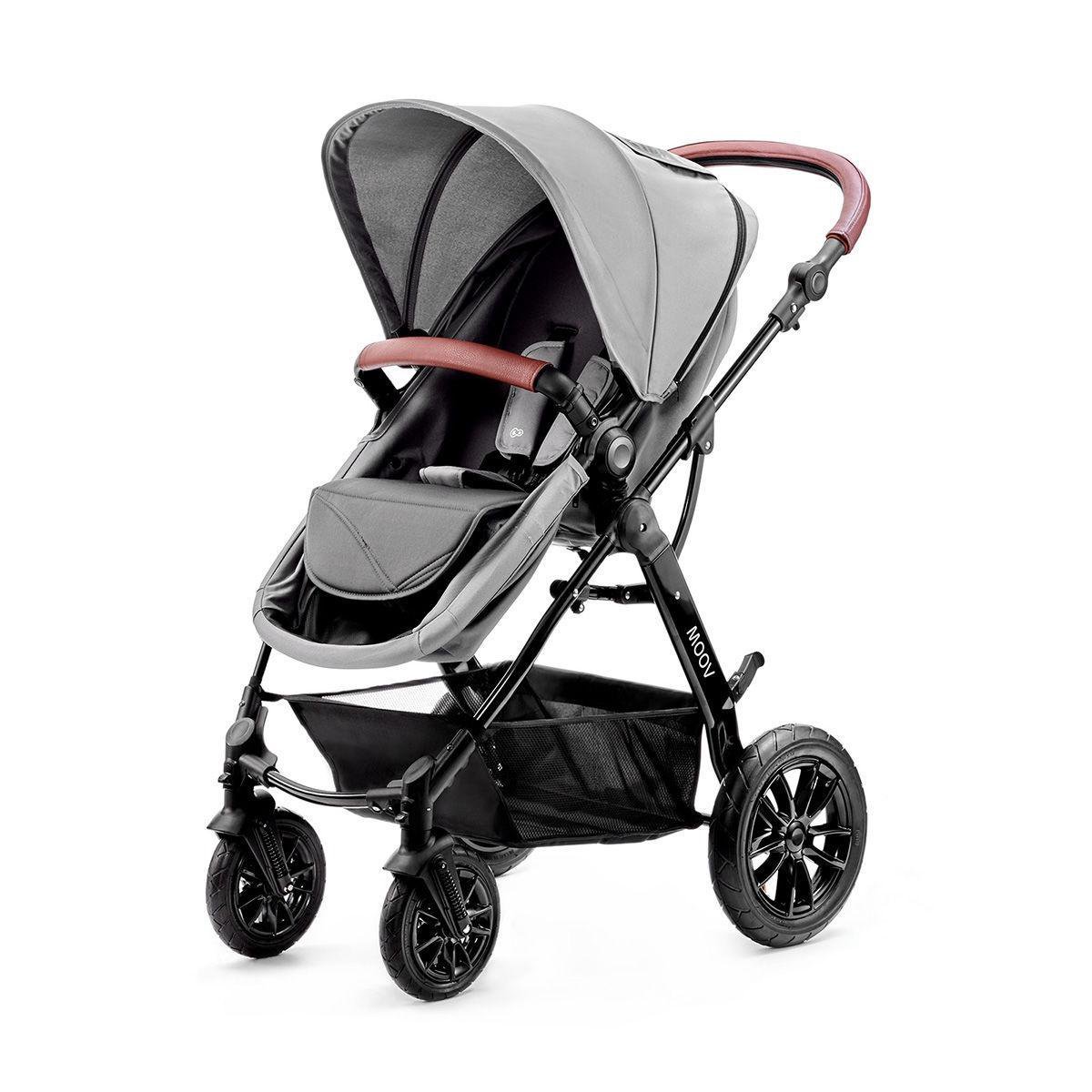 Kinderkraft - Wandelwagen - Kinderwagen - Moove 3-in-1 - 105 X 61 X 91 Cm Uitgeklapt - 14 Kg - Grijs
