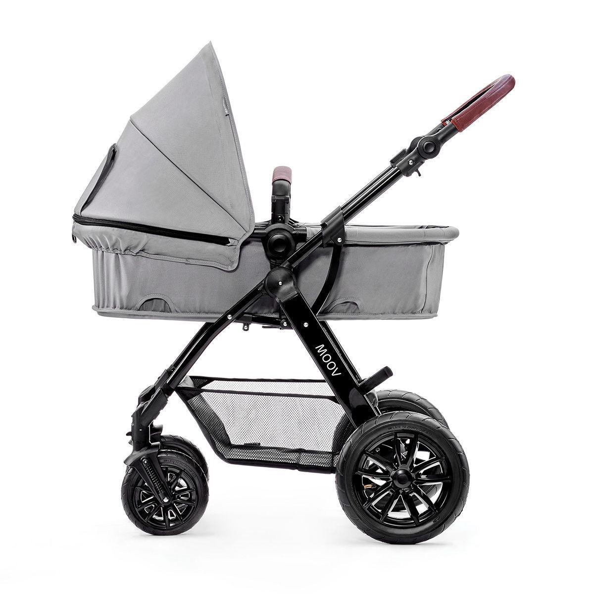 Kinderkraft - Wandelwagen - Kinderwagen - Moove 3-in-1 - 105 X 61 X 91 Cm Uitgeklapt - 14 Kg - Grijs