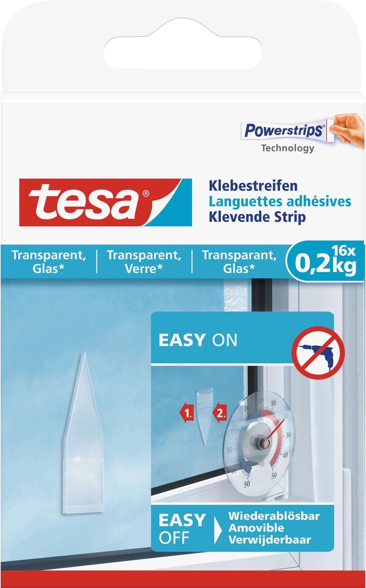 Powerstrips Spiegel/ruit Tesa 16 Stuks - Tape (Klussen)