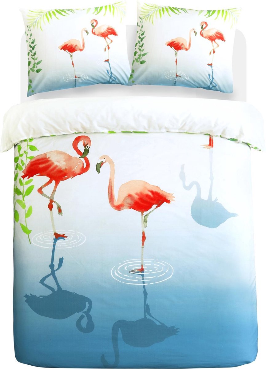 Papillon Dekbedovertrek Flamingle - Multi - Lits-jumeaux 240x200/220 Cm