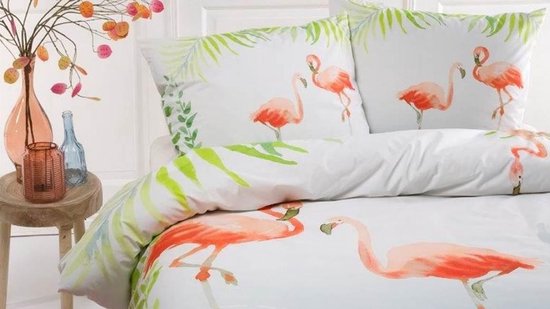 Papillon Dekbedovertrek Flamingle - Multi - 2-persoons 200x200/220 Cm