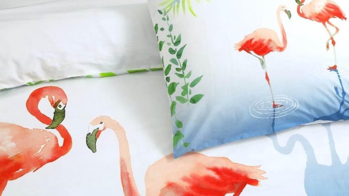 Papillon Dekbedovertrek Flamingle - Multi - 2-persoons 200x200/220 Cm