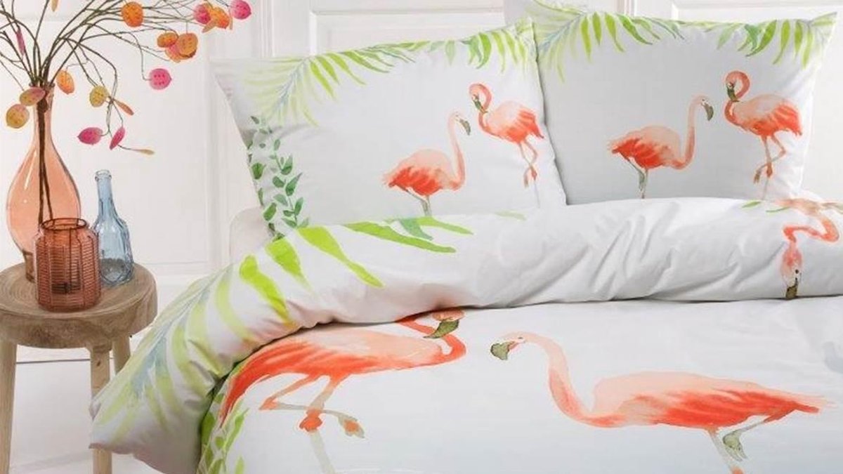 Papillon Dekbedovertrek Flamingle - Multi - 2-persoons 200x200/220 Cm