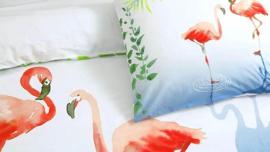 Papillon Dekbedovertrek Flamingle - Multi - 2-persoons 200x200/220 Cm