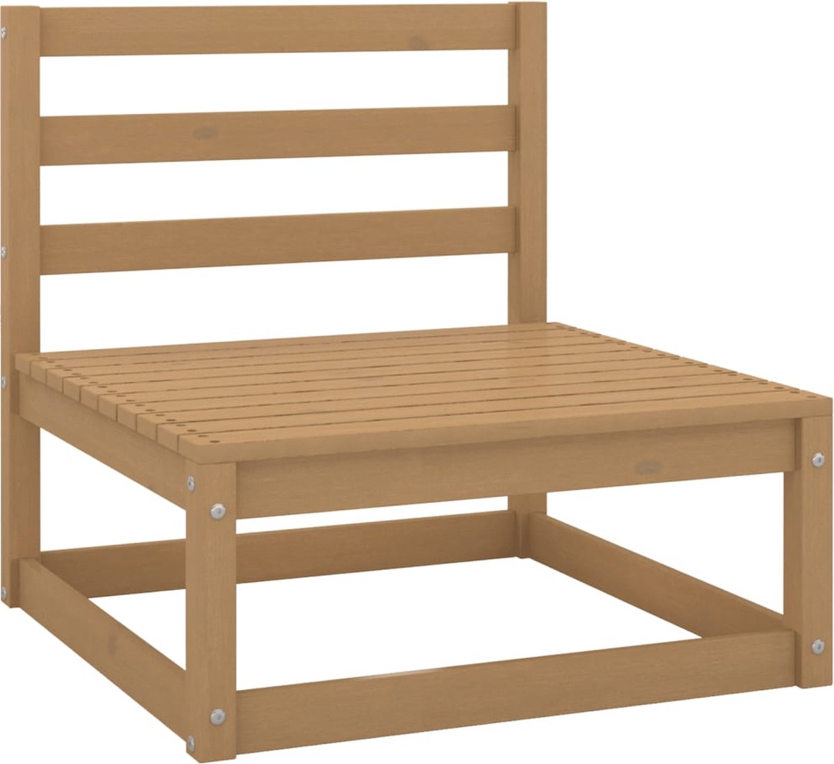Vidaxl 7-delige Loungeset Met Kussens Massief Grenenhout - Bruin