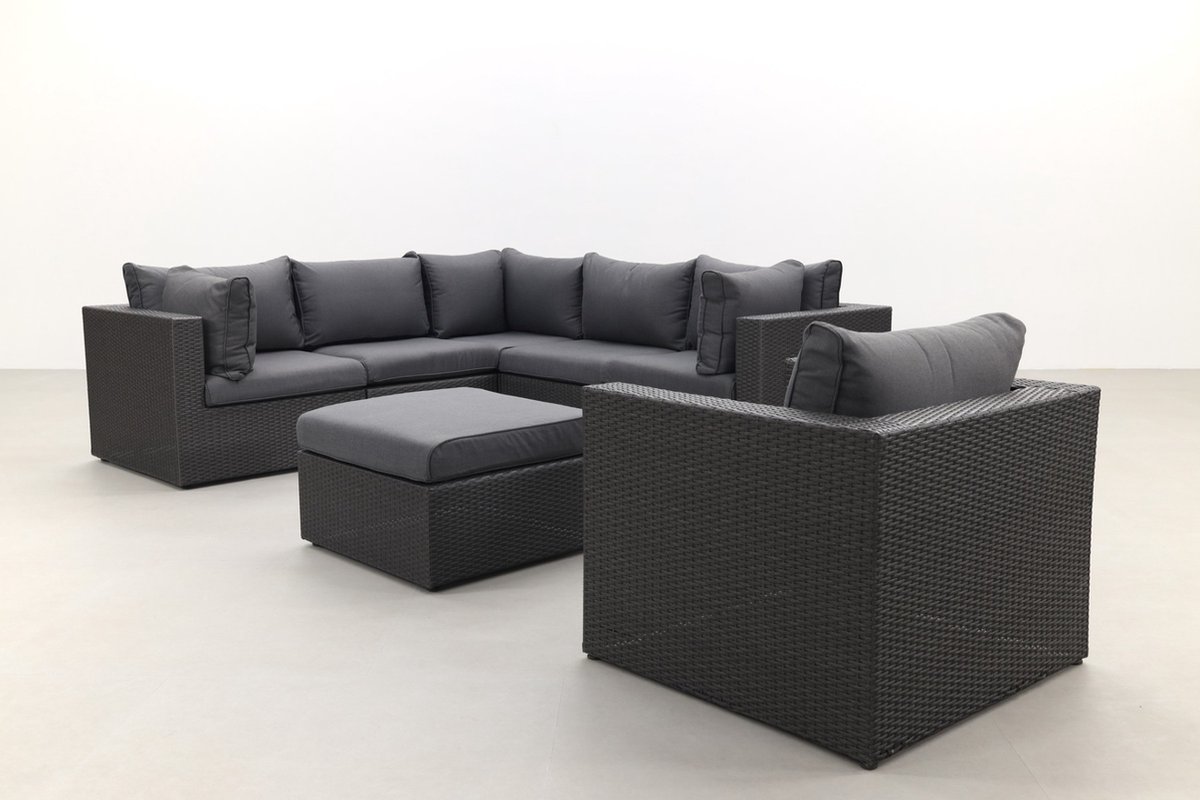 SUNS Loungeset Parma - Inclusief Fauteuil - Antraciet - Grijs