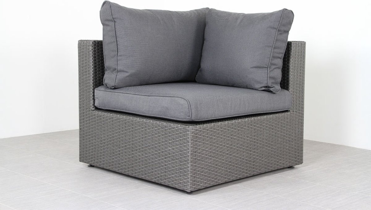 SUNS Loungeset Parma - Inclusief Fauteuil - Antraciet - Grijs