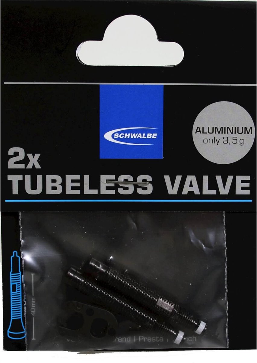 Schw Ventiel Verlenger 65mm (2) - Zwart