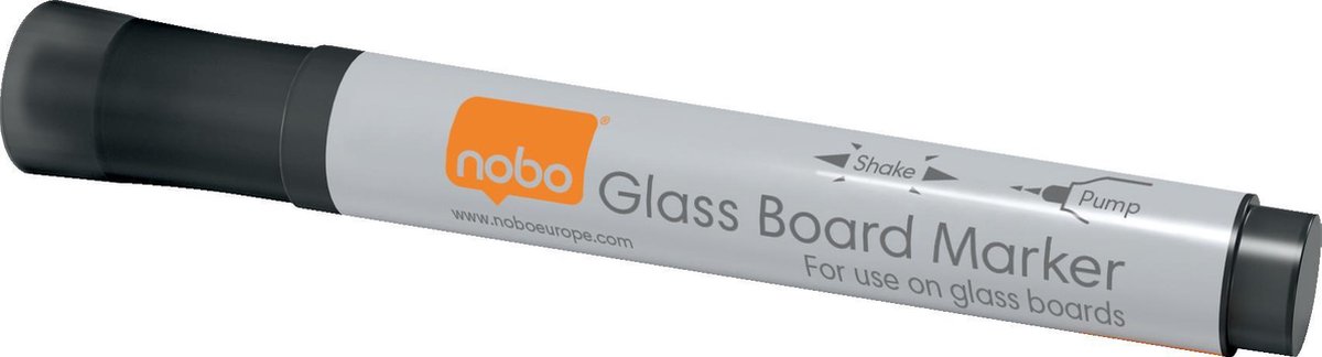 Nobo Markers Voor Glazen Whiteboard 4 St - Zwart