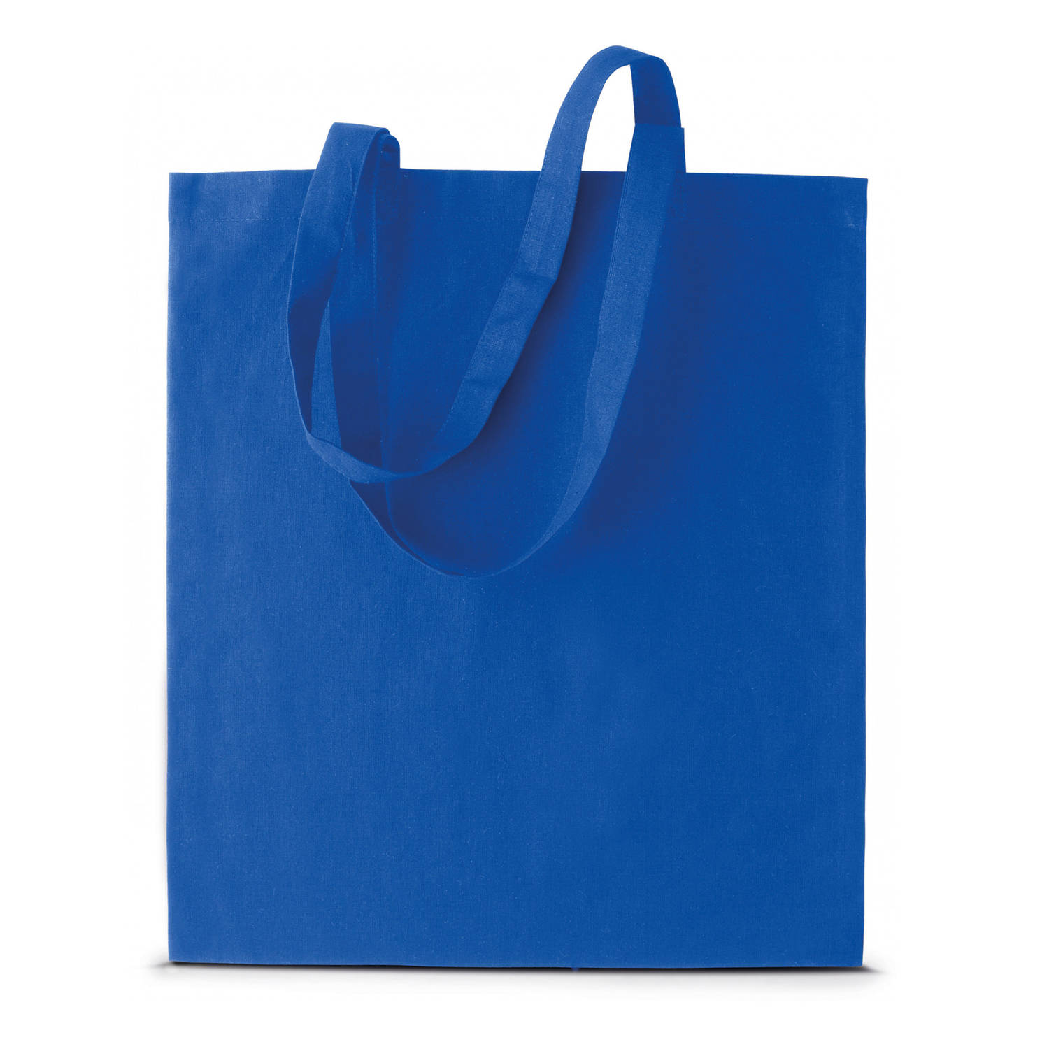 Bellatio Design Basic Katoenen Schoudertasje In Het Kobalt 38 X 42 Cm - Schoudertas - Blauw