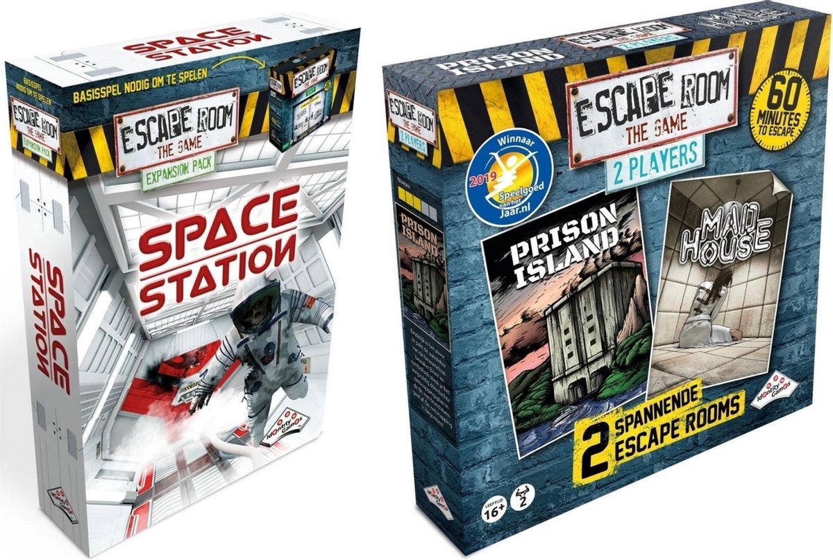 Identity Games Escape Room Uitbreidingsbundel - 2 Stuks - Uitbreiding Space Station & Uitbreiding Mad House