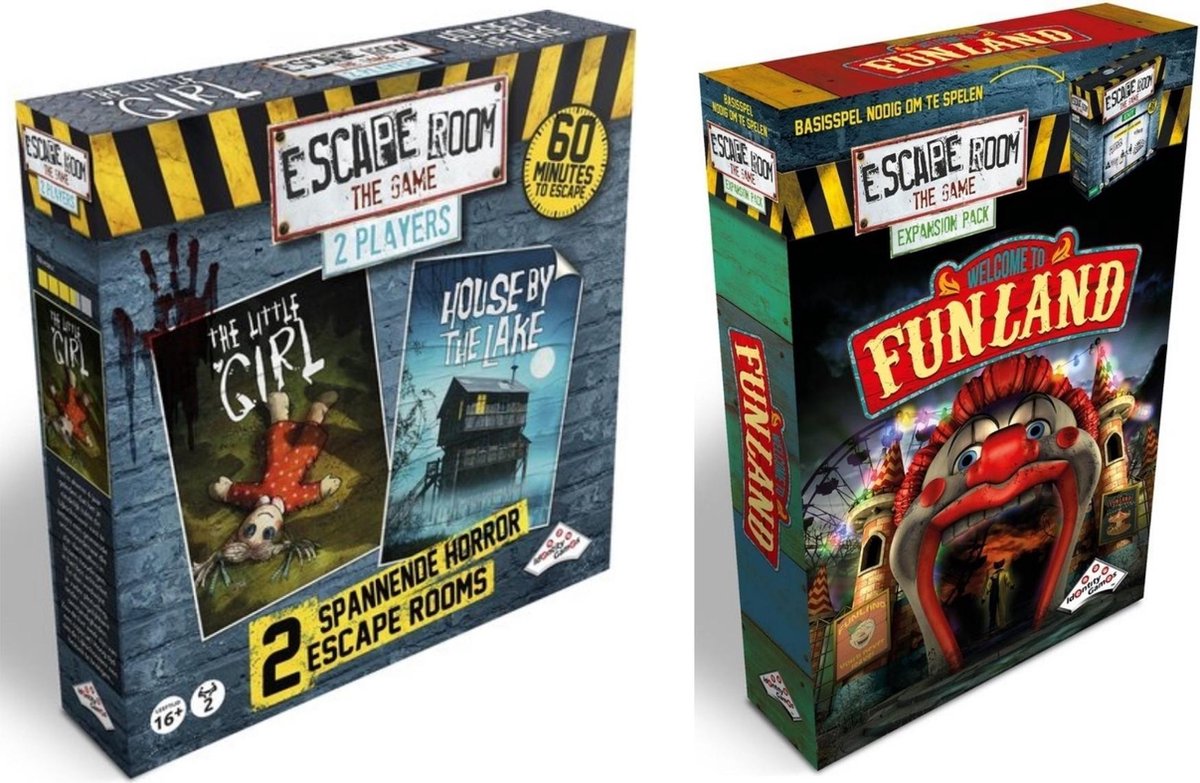 Identity Games Escape Room Uitbreidingsbundel - 2 Stuks - Uitbreiding Funland & Uitbreiding 2 Player Horror