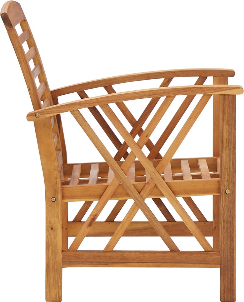 Vidaxl 4-delige Loungeset Massief Acaciahout - Bruin
