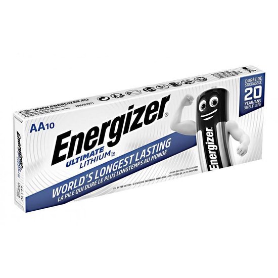 Energizer Batterijen Ultimate Lithium Fr6 Aa 10 Stuks