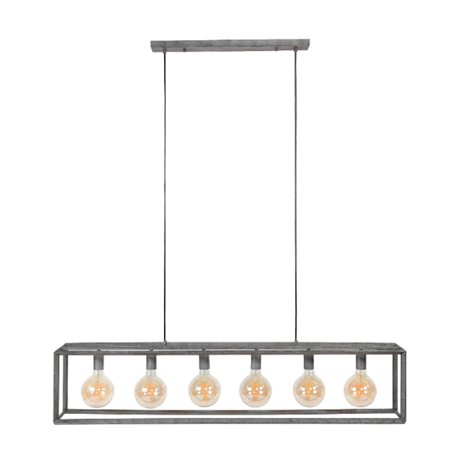 Anli-style Hanglamp 6l 45 Graden Buis - Silver