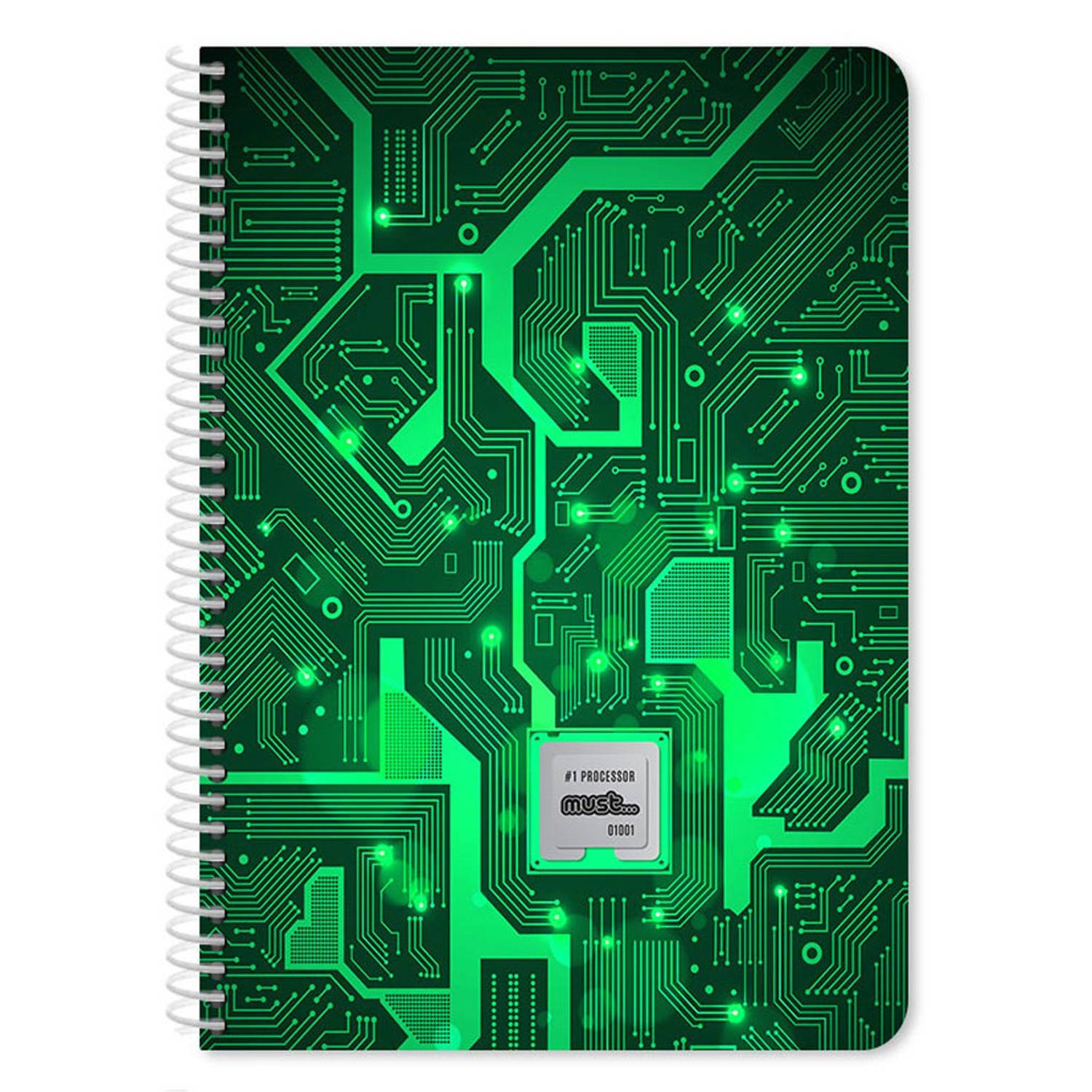 Must Notitieboek #1 Processor 25 X 17 Cm 120 Pagina's - Groen