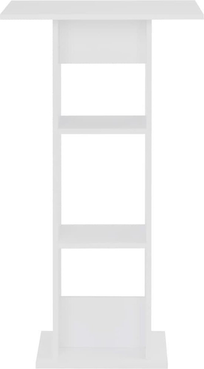 Vidaxl Bartafel 60x60x110 Cm - Wit