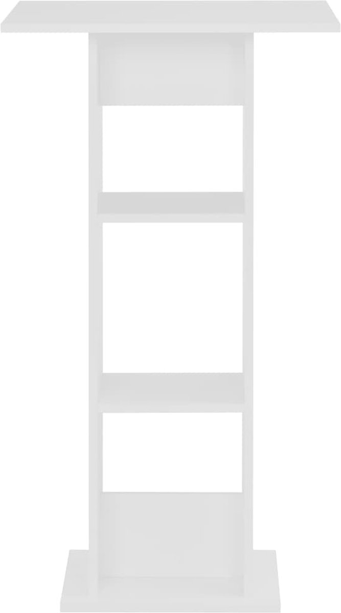 Vidaxl Bartafel 60x60x110 Cm - Wit