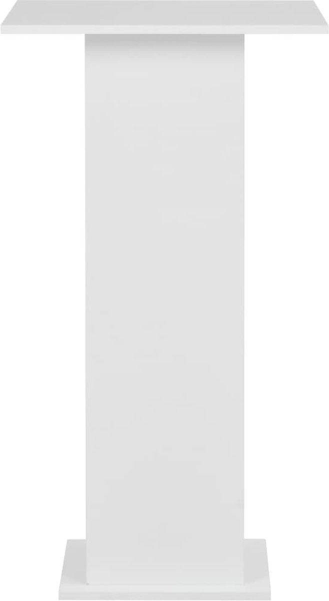 Vidaxl Bartafel 60x60x110 Cm - Wit