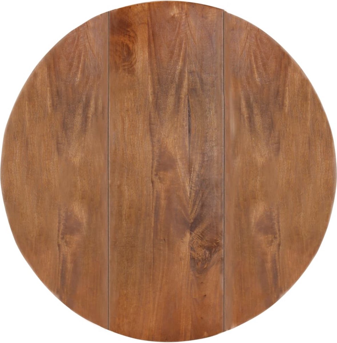 Vidaxl Eettafel Rond 110x76 Cm Massief Mangohout - Bruin