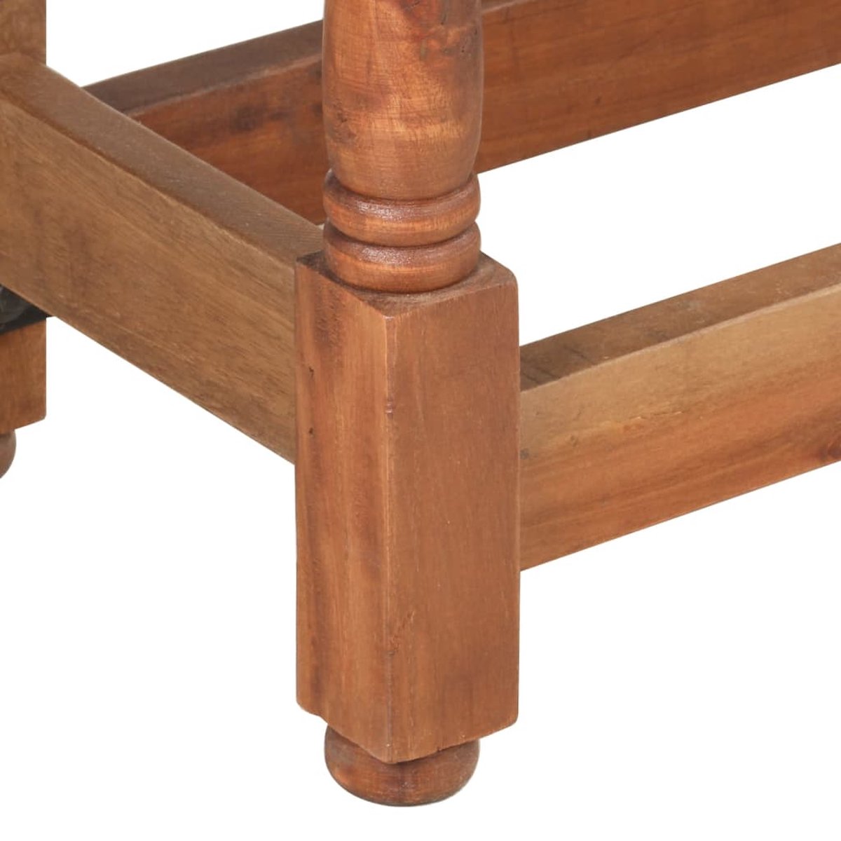 Vidaxl Eettafel Rond 110x76 Cm Massief Mangohout - Bruin