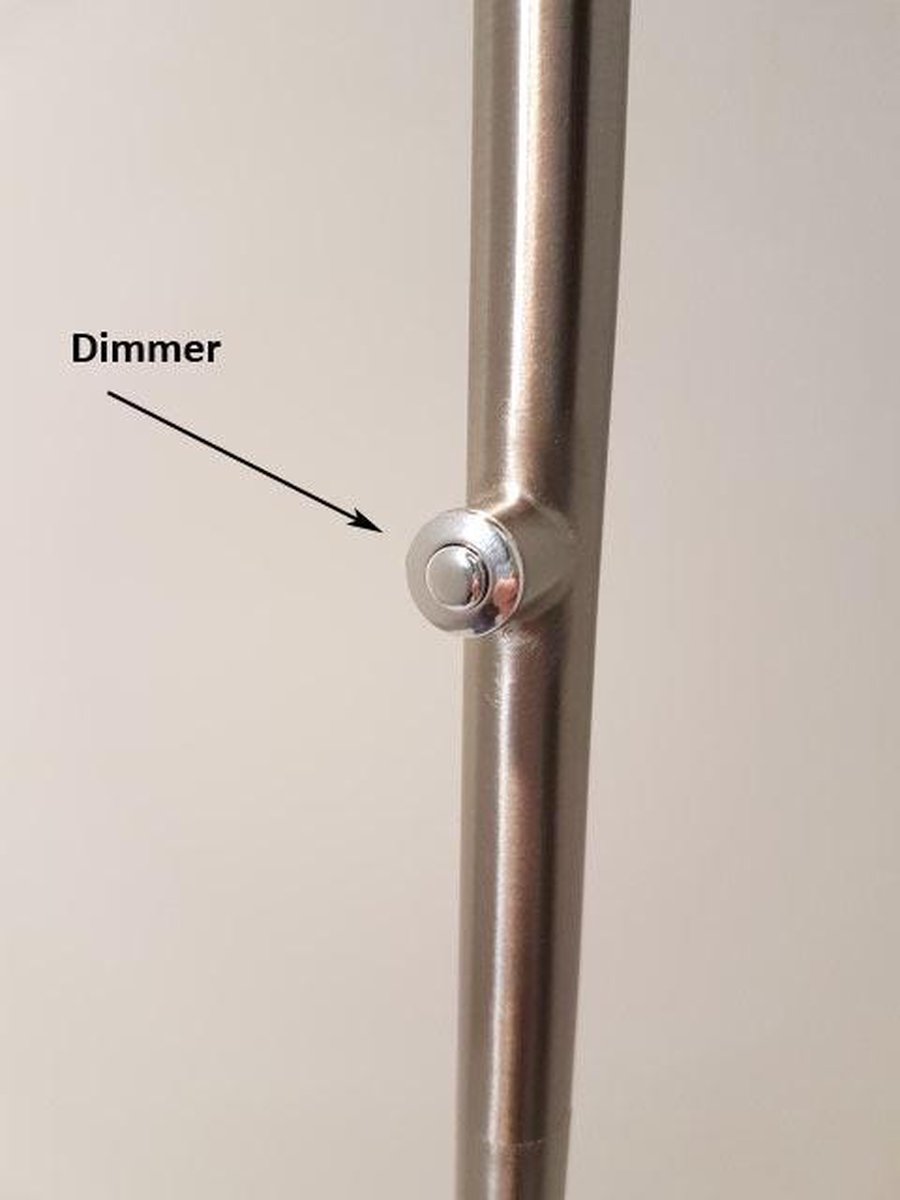 Steinhauer Vloerlamp 1 Lichts Mexlite Biron 7501st - Silver