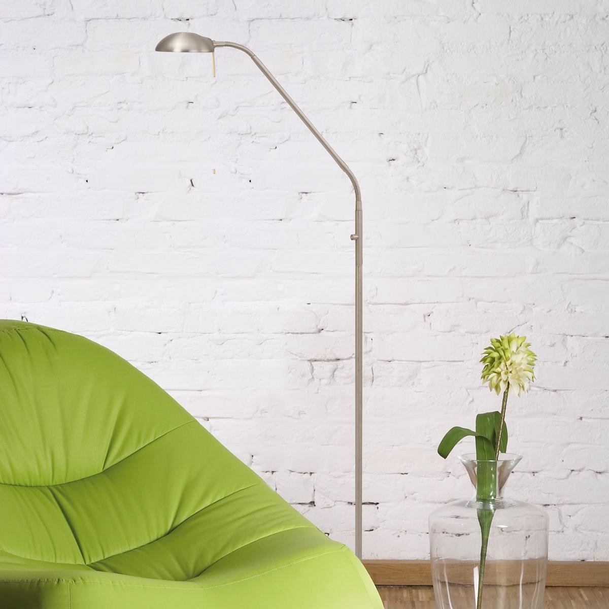 Steinhauer Vloerlamp 1 Lichts Mexlite Biron 7501st - Silver