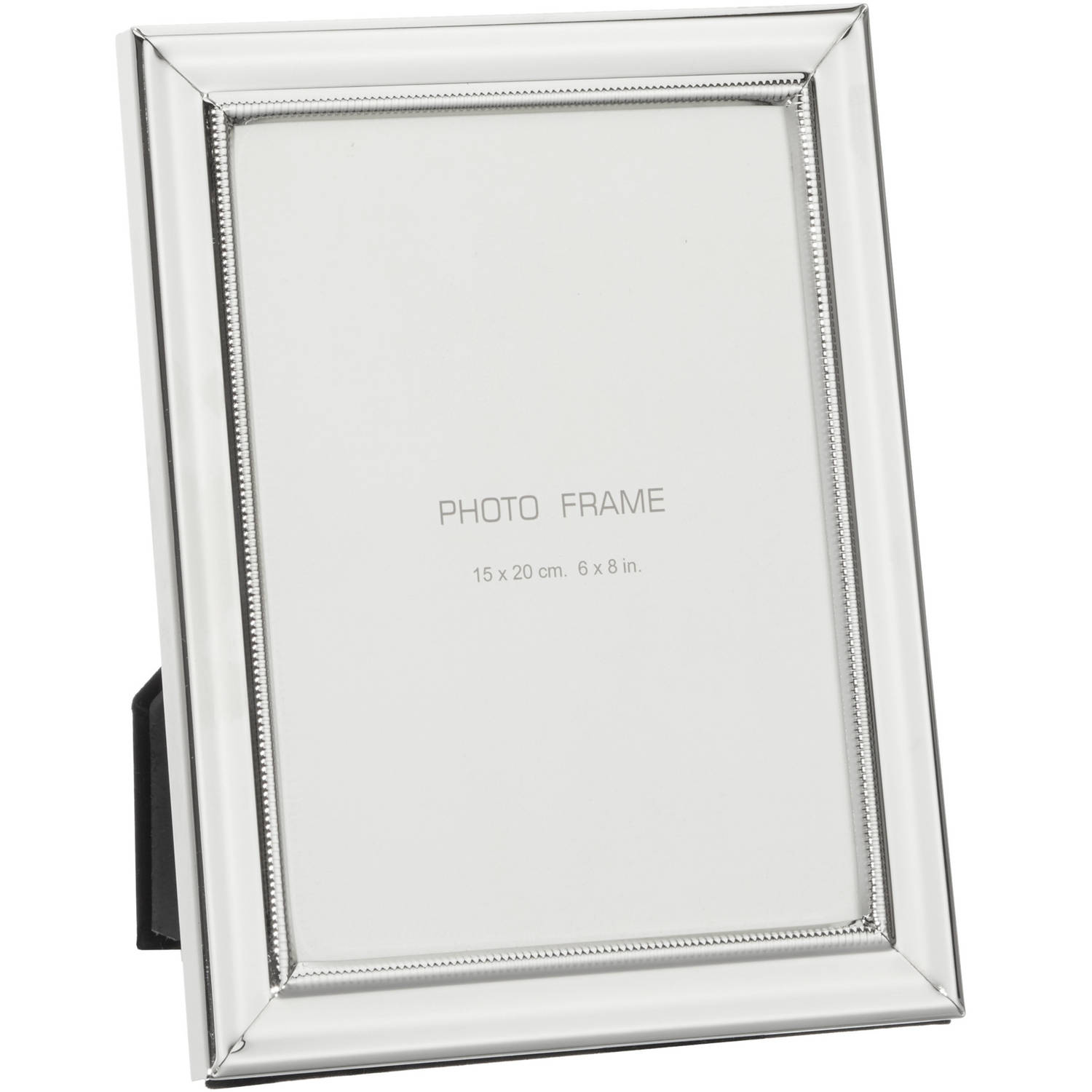 Bellatio Design 1x Luxe Zilveren Fotolijstjes / Fotoframes 19 X 24 Cm - Fotolijsten - Silver