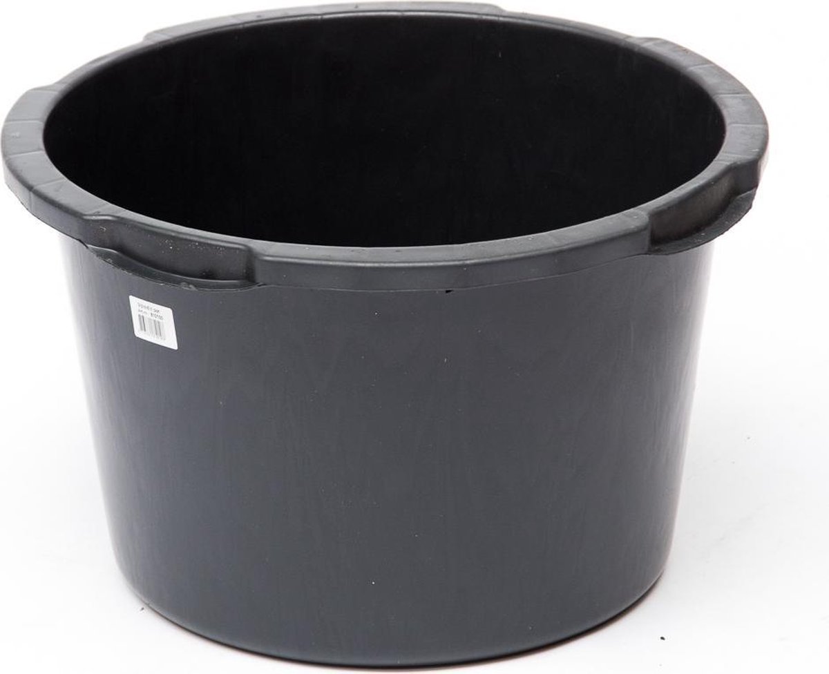 Flexibele Stevige Multifunctionele Kunststof Bak/emmer/kuip 45 Liter Diameter 52 Cm - Kuipen / Bakken - Zwart