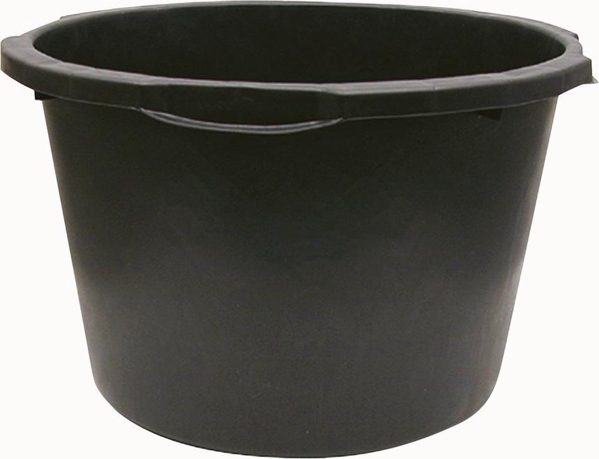 Flexibele Stevige Multifunctionele Kunststof Bak/emmer/kuip 45 Liter Diameter 52 Cm - Kuipen / Bakken - Zwart