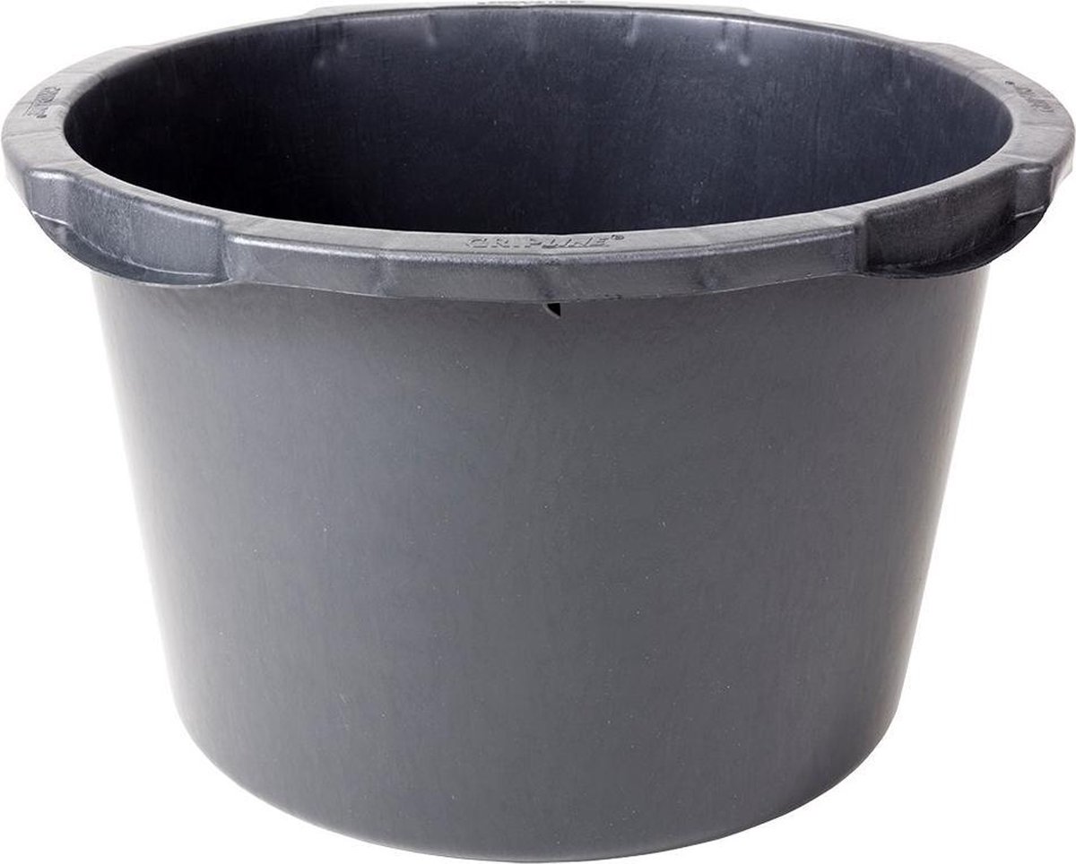 Flexibele Stevige Multifunctionele Kunststof Bak/emmer/kuip 45 Liter Diameter 52 Cm - Kuipen / Bakken - Zwart