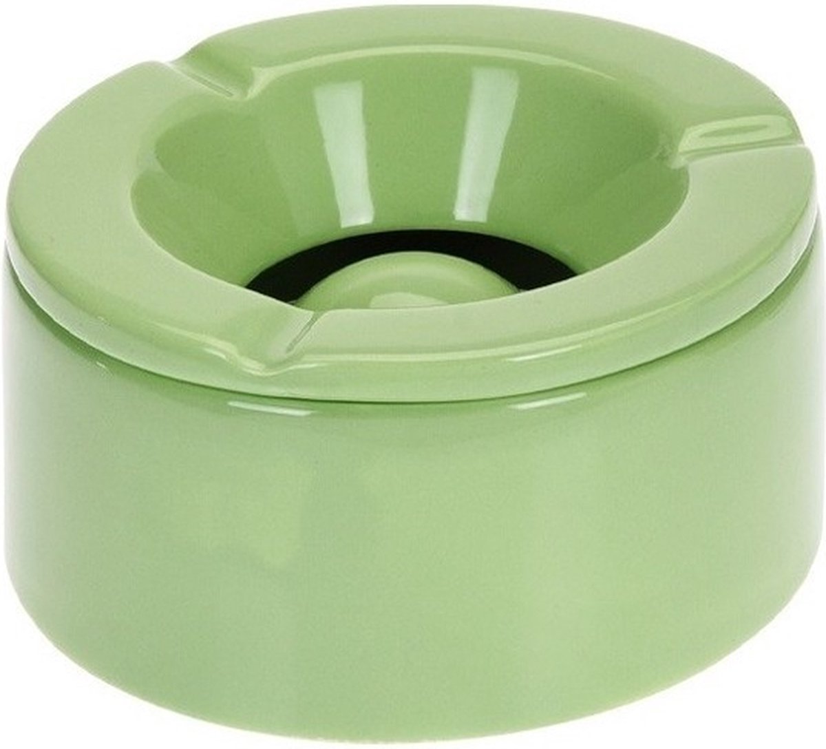 2xe Storm/terras Asbakken 12 Cm - Tuinaccessoires - Asbakken Voor Buiten - Tuin Asbak - Groen