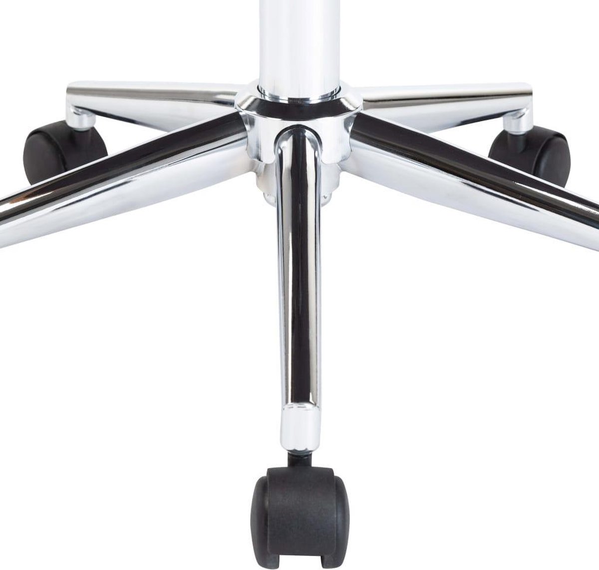 Vidaxl Eetkamerstoelen Draaibaar 4 St Gebogen Hout En Kunstleer - Wit