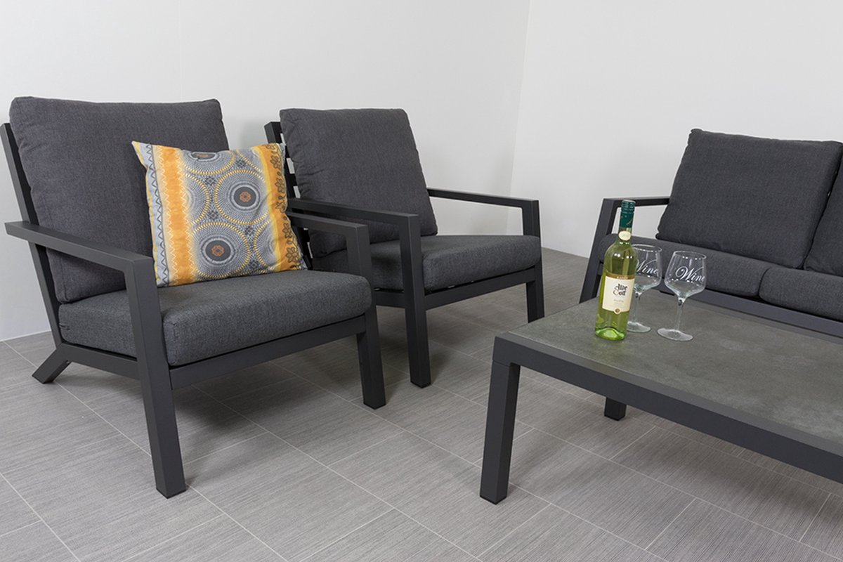 Vdg Atlanta Loungeset - 4 Delig - Grijs