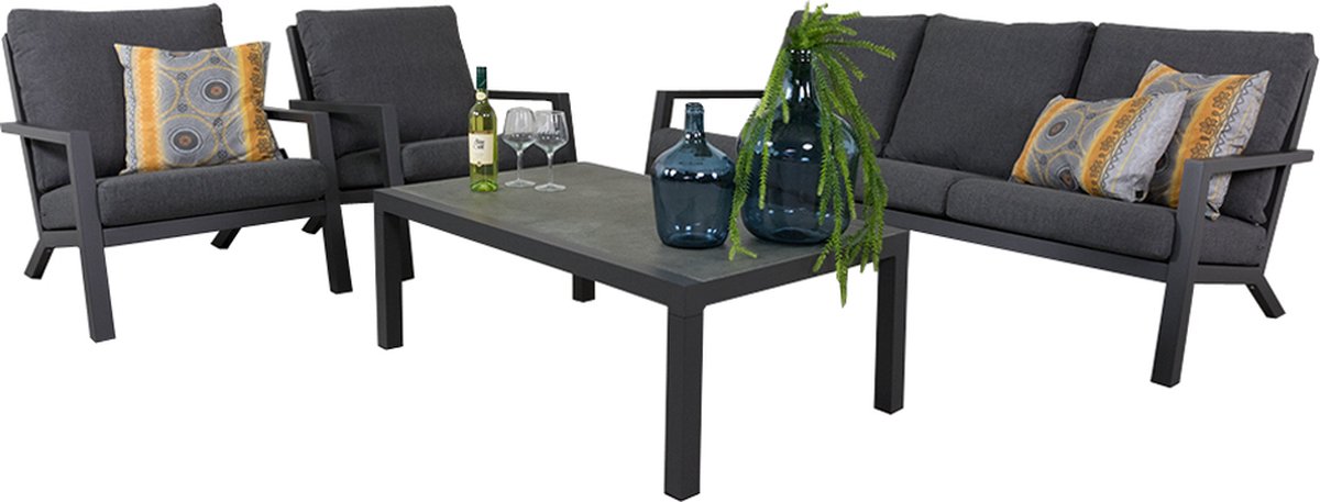 Vdg Atlanta Loungeset - 4 Delig - Grijs