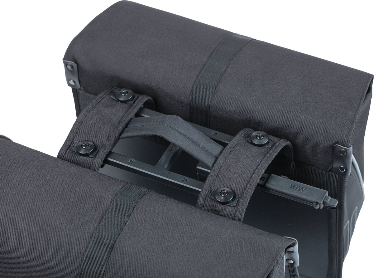 Basil Dubbele Fietstas Forte Mik 35l -/ - Zwart