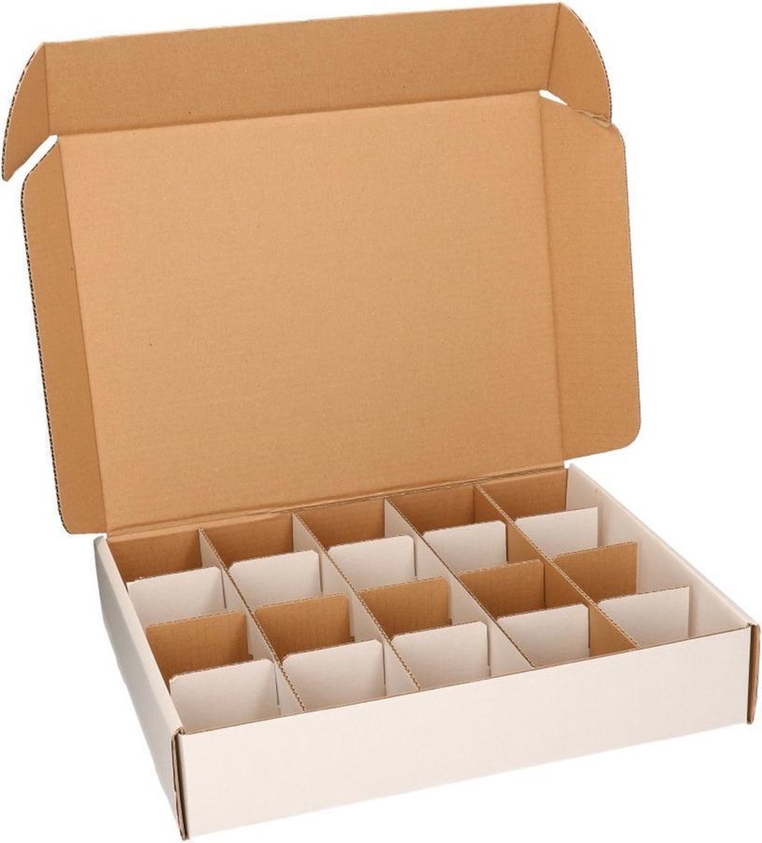 2x Stuks Sorteerdozen/opbergdozen Met 20 Vakjes Van 8 Cm - Opbergbox